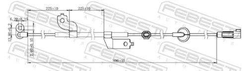 FEBEST Sensor, wheel speed (04606-004)