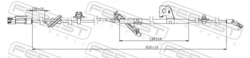 FEBEST Sensor, wheel speed (04606-008)
