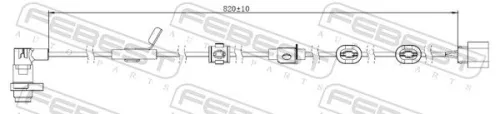 FEBEST Sensor, wheel speed (04606-012)