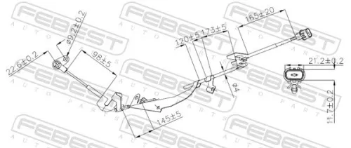 FEBEST Sensor, wheel speed (04606-014)