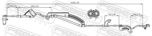 FEBEST Sensor, wheel speed (04606-026)