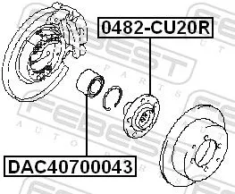 FEBEST Wheel Hub (0482-CU20R)