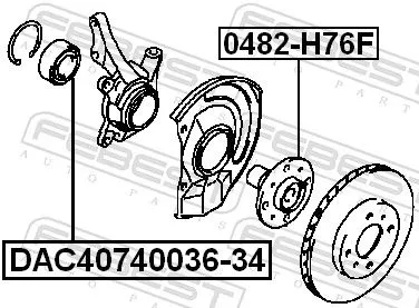 FEBEST Wheel Hub (0482-H76F)