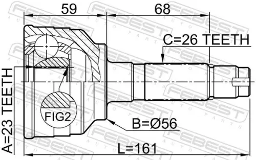 FEBEST Joint Kit, drive shaft (0510-MPV)