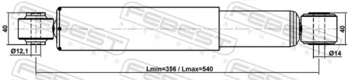 FEBEST Shock Absorber (05110-006R)