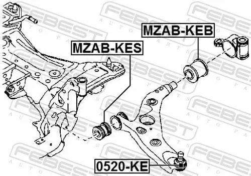 FEBEST Ball Joint (0520-KE)