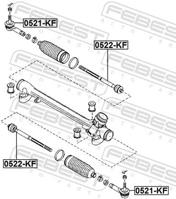 FEBEST Tie Rod End (0521-KF)