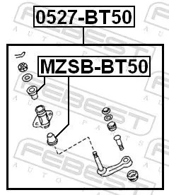 FEBEST Idler Arm (0527-BT50)