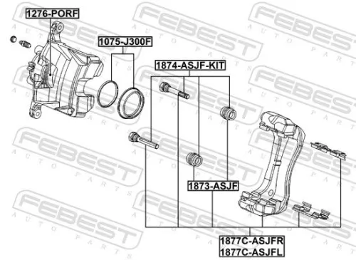 FEBEST Repair Kit, brake caliper (1075-J300F)