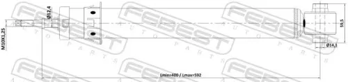 FEBEST Shock Absorber (12110-006R)