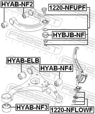 FEBEST Ball Joint (1220-NFUPF)