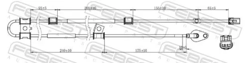 FEBEST Sensor, wheel speed (12606-012)