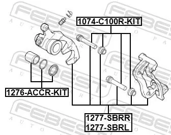 FEBEST Brake Caliper (1277-SBRL)