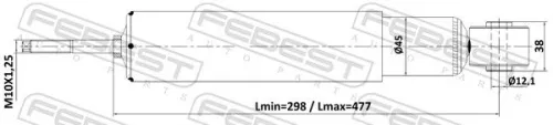 FEBEST Shock Absorber (14110-006R)