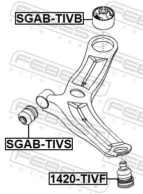 FEBEST Ball Joint (1420-TIVF)