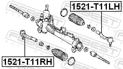 FEBEST Tie Rod End (1521-T11LH)