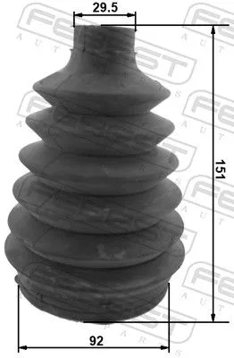FEBEST Bellow Kit, drive shaft (1617P-163)