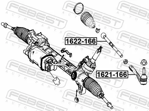 FEBEST Tie Rod End (1621-166)