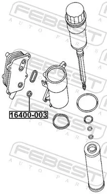 FEBEST Gasket, oil cooler (16400-003)