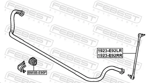 FEBEST Link/Coupling Rod, stabiliser bar (1923-E92FL)
