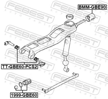 FEBEST Repair Kit, gear shift lever (1999-GBE60)