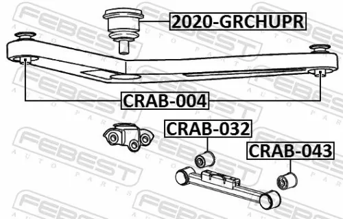 FEBEST Ball Joint (2020-GRCHUPR)
