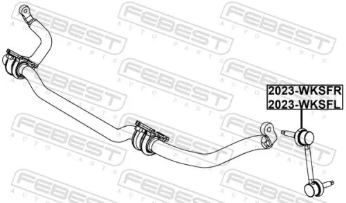 FEBEST Link/Coupling Rod, stabiliser bar (2023-WKSFR)