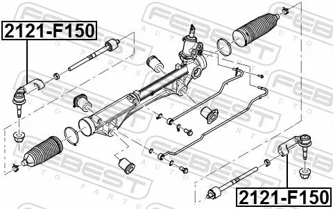 FEBEST Tie Rod End (2121-F150)