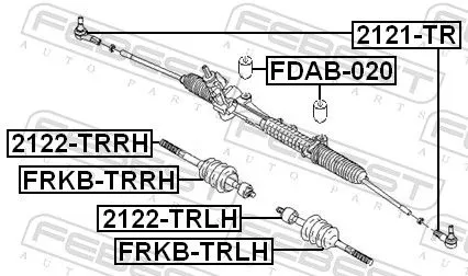 FEBEST Inner Tie Rod (2122-TRLH)