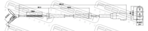 FEBEST Sensor, wheel speed (21606-011)