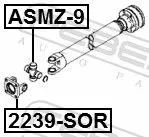 FEBEST Drive Flange, propshaft (2239-SOR)