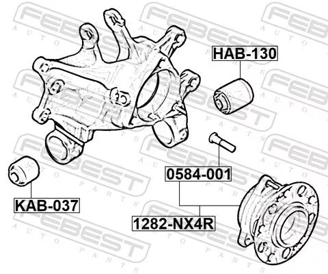 FEBEST Wheel Hub (2282-NQ52WDRM)