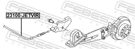 FEBEST Cable Pull, parking brake (23100-JETVIR)