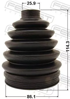 FEBEST Bellow Kit, drive shaft (2317P-B6)