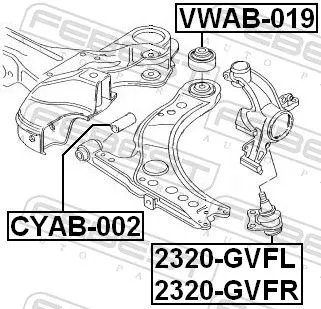 FEBEST Ball Joint (2320-GVFR)