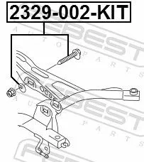 FEBEST Camber Correction Screw Set (2329-002-KIT)