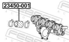 FEBEST Charge Air Hose (23450-001)