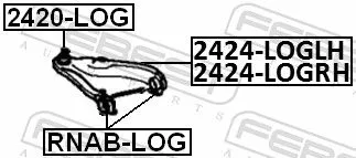FEBEST Ball Joint (2420-LOG)