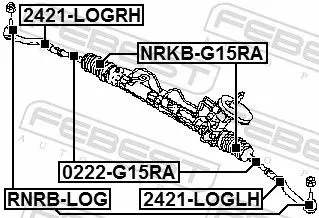 FEBEST Tie Rod End (2421-LOGLH)