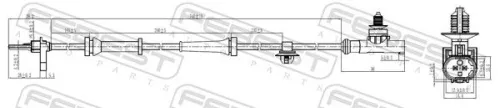 FEBEST Sensor, wheel speed (25606-006)