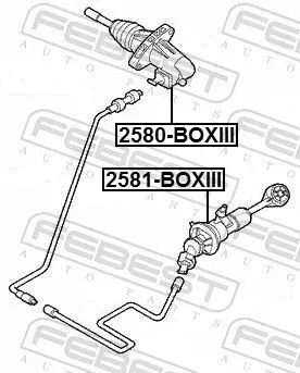 FEBEST Slave Cylinder, clutch (2580-BOXIII)