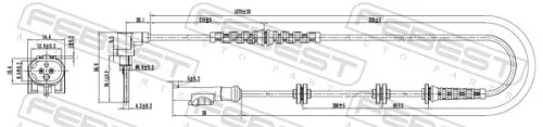 FEBEST Sensor, wheel speed (28606-002)