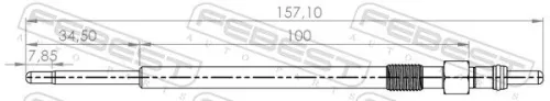 FEBEST Glow Plug (28642-006)