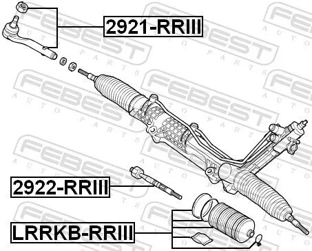 FEBEST Tie Rod End (2921-RRIII)