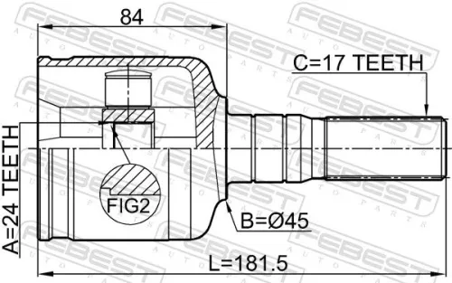 FEBEST Joint Kit, drive shaft (3011-001)