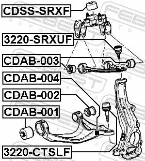FEBEST Ball Joint (3220-SRXUF)