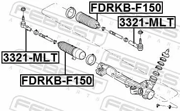 FEBEST Tie Rod End (3321-MLT)