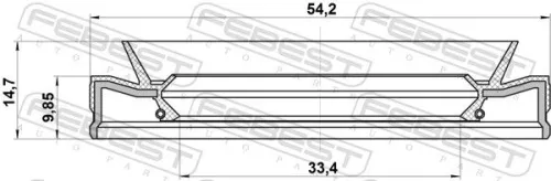 FEBEST Shaft Seal, drive shaft (95HEY-35541015U)
