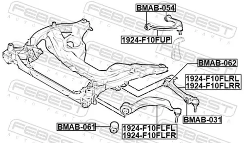 FEBEST Mounting, control/trailing arm (BMAB-062)