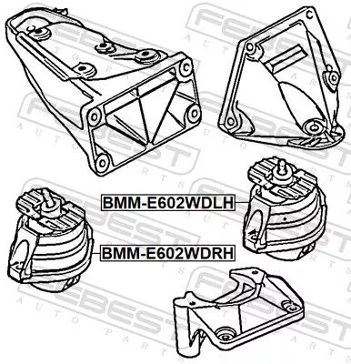 FEBEST Mounting, engine (BMM-E602WDRH)
